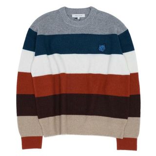 メゾンキツネ(MAISON KITSUNE')のMaison Kitsune メゾン キツネ ボールド フォックスヘッド パッチ コンフォート リブド ジャンパー  LM00808KT1093(ニット/セーター)