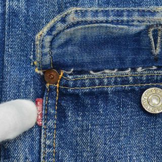 Levi's - 【LEVIS】〜50s 506XX 片面 針無しバックル 1枚袖 1st の Levi's - 【LEVIS】〜50s 506XX 片面 針無しバックル 1枚袖 1st の