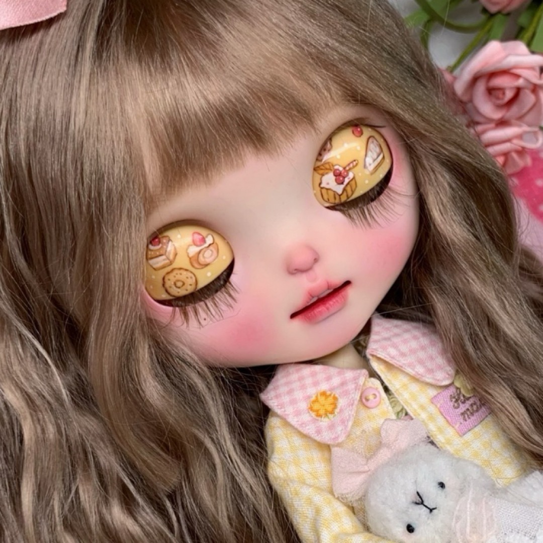 カスタムブライス 海外作家様 人形 夢かわいい スイートケーキちゃん フルセット カスタムブライス 海外作家様 人形 夢かわいい スイートケーキちゃん フルセット