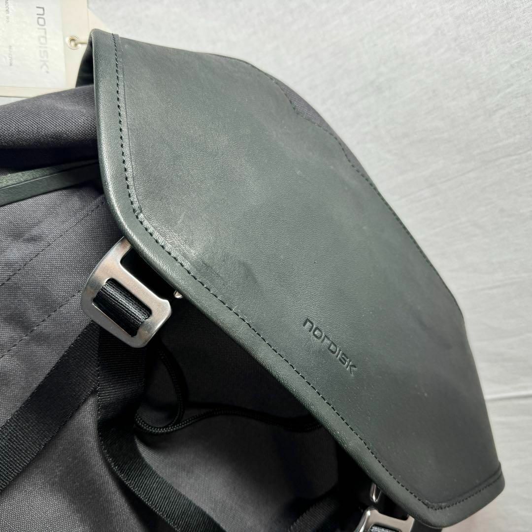 Nordisk(ノルディスク)の新品 ノルディスク レザー バックパック ブラック メンズのバッグ(バッグパック/リュック)の商品写真