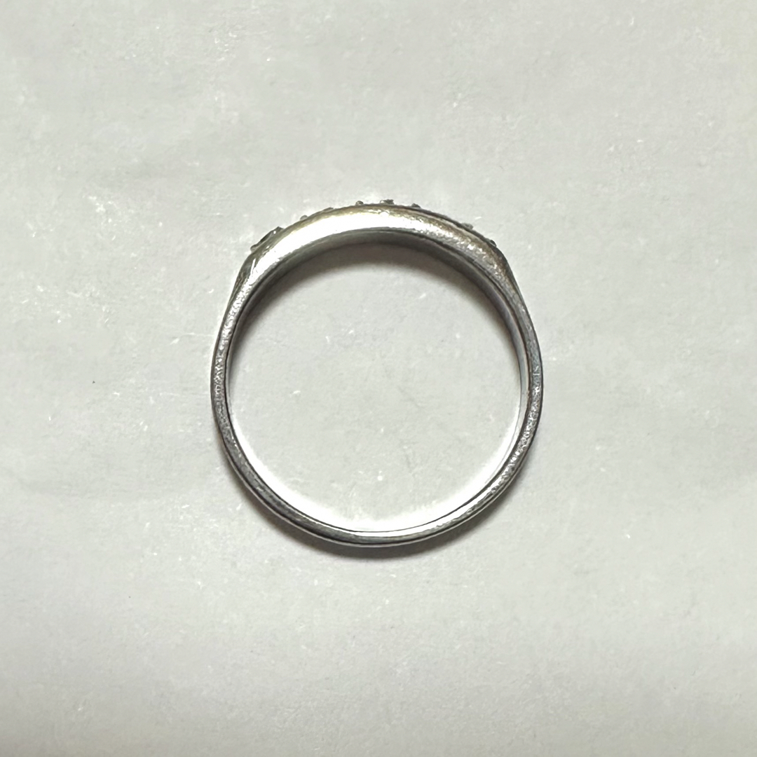 ヴィンテージ シルバー 透明 色石 指輪 レディースのアクセサリー(リング(指輪))の商品写真