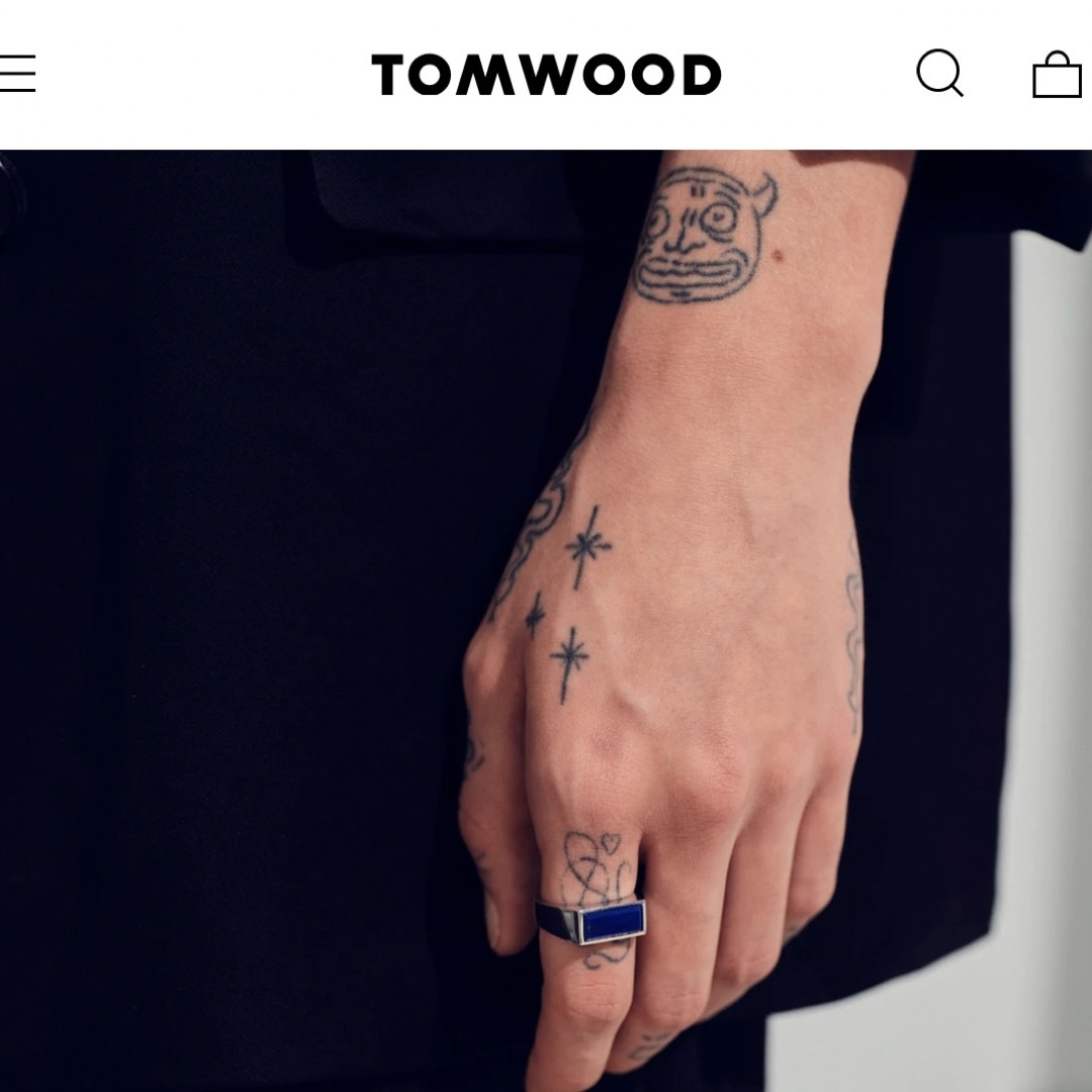 TOM WOOD(トムウッド)のTOM WOODトムウッド Peaky Ring Blue Lapis リング メンズのアクセサリー(リング(指輪))の商品写真