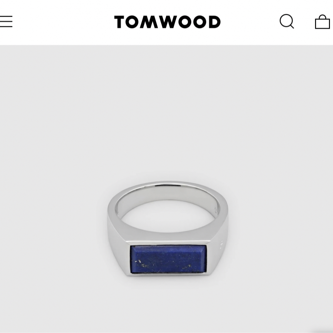 TOM WOOD(トムウッド)のTOM WOODトムウッド Peaky Ring Blue Lapis リング メンズのアクセサリー(リング(指輪))の商品写真