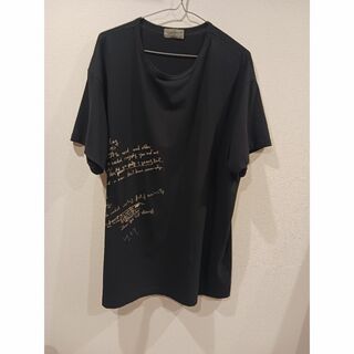 ヨウジヤマモト(Yohji Yamamoto)のヨウジヤマモトオム　英字プリントTシャツ(Tシャツ/カットソー(半袖/袖なし))