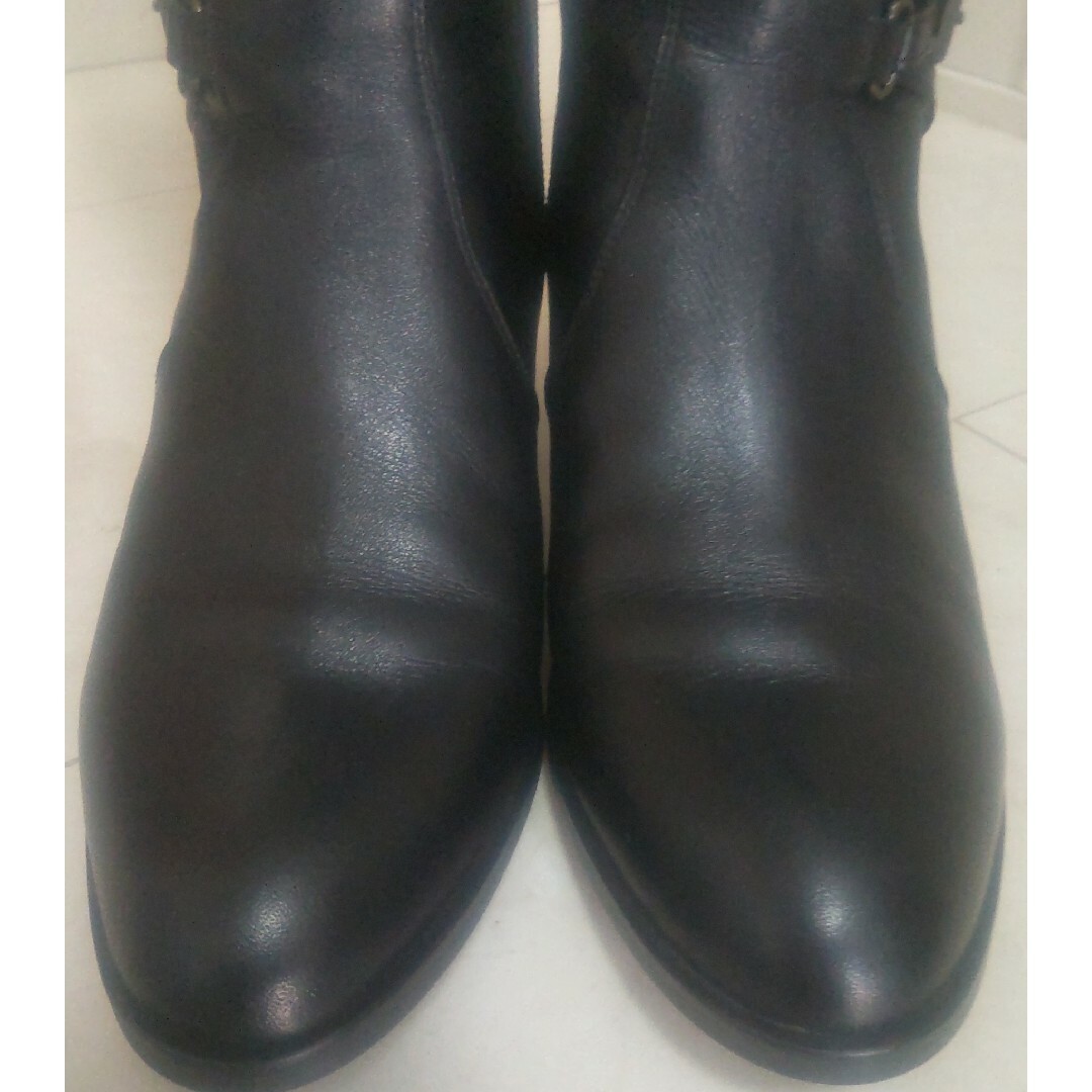 ロングブーツ 黒 ブラック ワシントン 24.5 ベルト 25401 L レディースの靴/シューズ(ブーツ)の商品写真