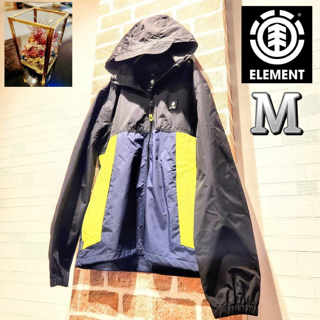 ELEMENT(エレメント)の超お買い得 ELEMENTエレメント ナイロンジャケット ウィンドブレーカー M メンズのジャケット/アウター(ナイロンジャケット)の商品写真