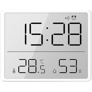 時計 デジタル温湿度計 デジタルタイマー アクアミニット 時計 大画面置き時計(置時計)