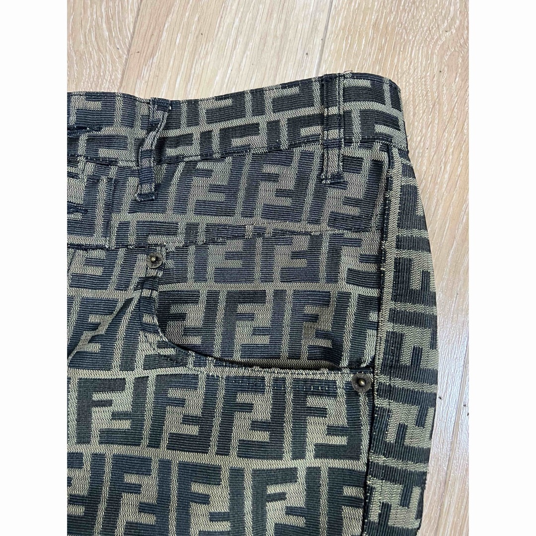FENDI - 希少 美品 FENDI 90's vintage ズッカ柄 パンツ メンズ FENDI - 希少 美品 FENDI 90's vintage ズッカ柄 パンツ メンズ