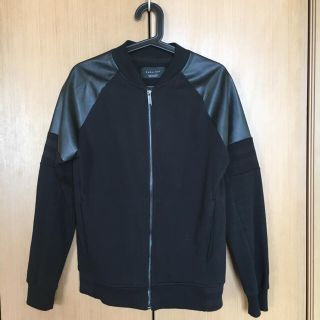 ザラ(ZARA)の美品☆ZARA ジャケット  黒 40  MA-１(スタジャン)