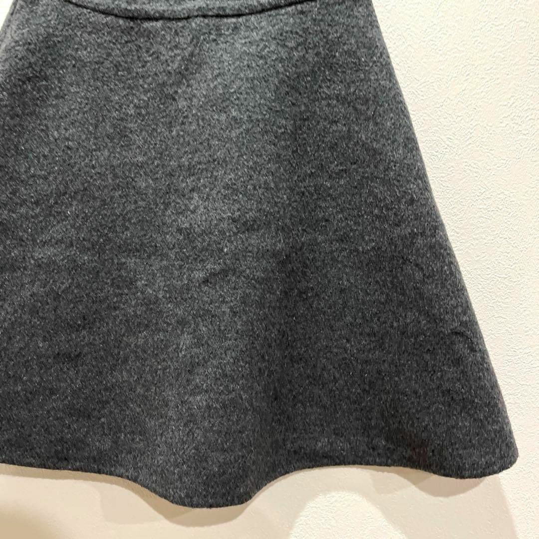 Demi-Luxe BEAMS(デミルクスビームス)のデミルクスビームス Demi-Luxe BEAMS スカート ウール 38 灰色 レディースのスカート(ひざ丈スカート)の商品写真