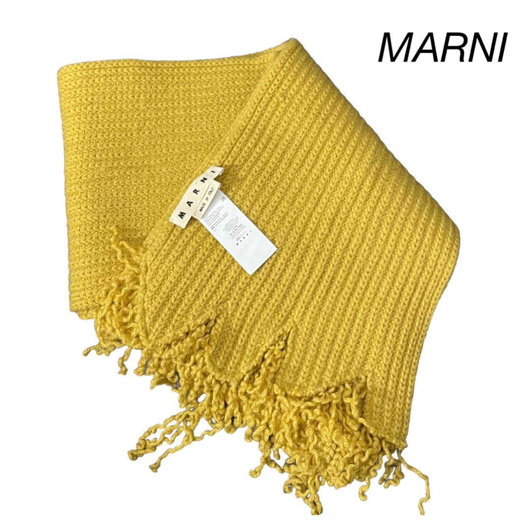 MARNI ロングマフラー イエローカラーイエロー