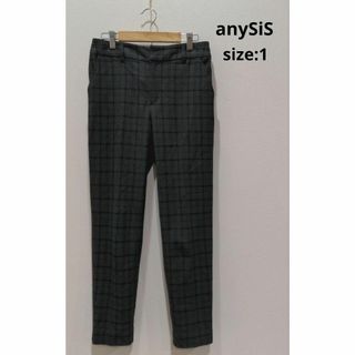 anySiS - anysis 2WAYレディ テーパードパンツ 3 モノトーンチェック系