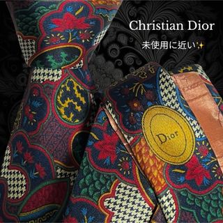 クリスチャンディオール(Christian Dior)の【未使用に近い】 Christian Dior マルチカラー 総柄(ネクタイ)