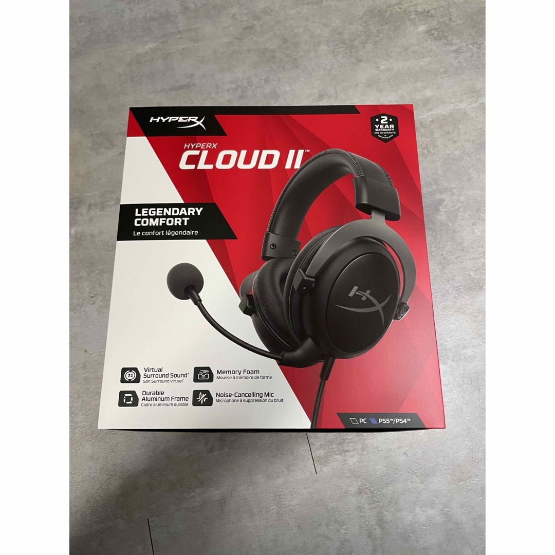 ほぼ未使用】HyperX Cloud II 7.1バーチャルサラウンドの通販 by ほぼ未使用】HyperX Cloud II 7.1バーチャルサラウンドの通販 by