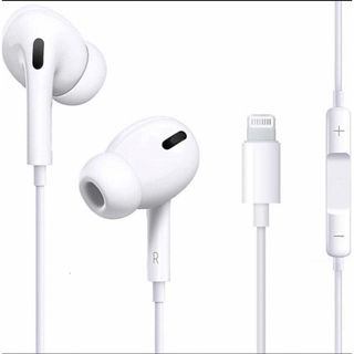 iPhoneイヤホン 有線 イヤフォン 重低音 マイク付き 音量調節(ヘッドフォン/イヤフォン)