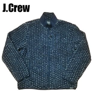 ジェイクルー(J.Crew)のJ.crew　ノルディック　ボアフリースジャケット　ネイビー　サイズL相当(ブルゾン)