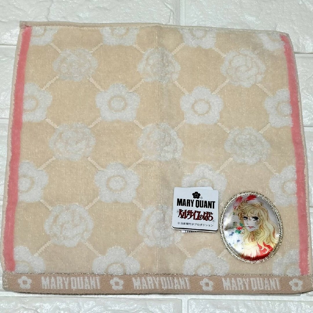 MARY QUANT(マリークワント)の新品２枚組 マリークワント ベルサイユのばら MARY QUANT 宝塚 薔薇 レディースのファッション小物(ハンカチ)の商品写真