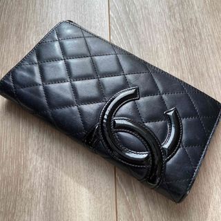 シャネル(CHANEL)のCHANEL カンボンライン 二つ折り　長財布(財布)