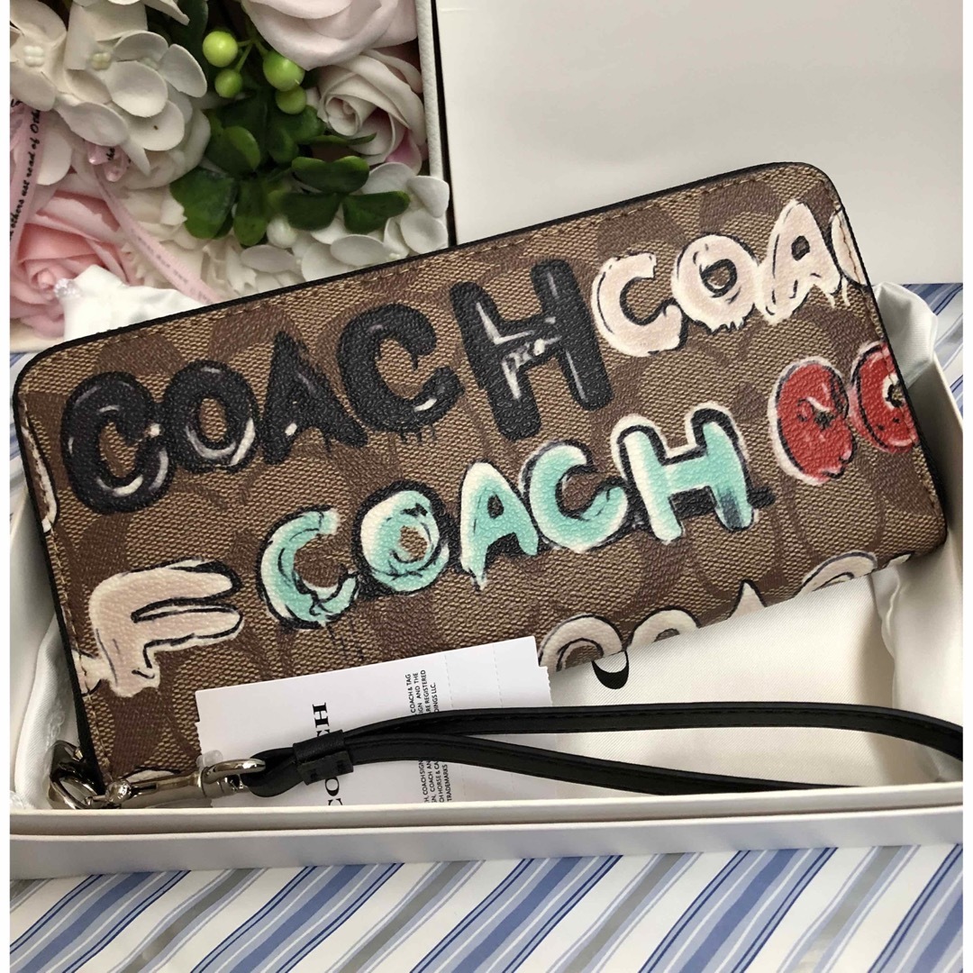 COACH 長財布 コーチ 財布 メンズ レディース シンプル ブラック 新品