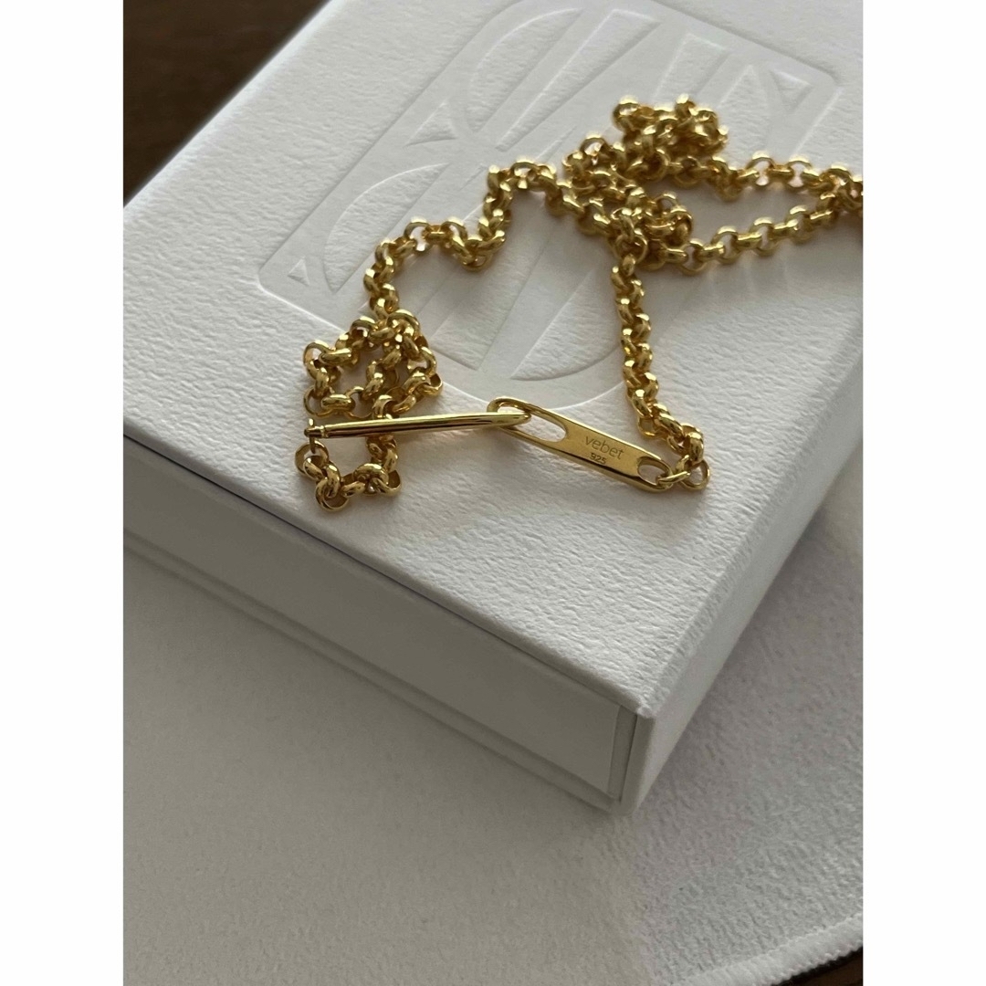 vebet  hook chain necklace 001 goldべベット