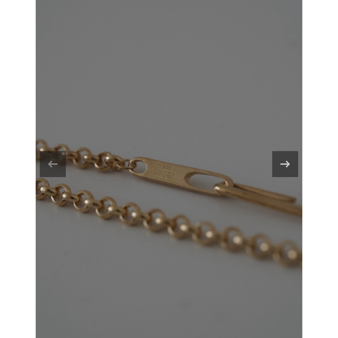 vebet  hook chain necklace 001 goldべベット