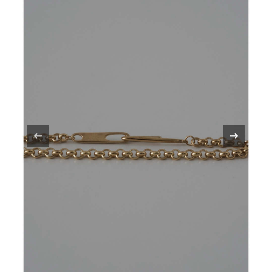 vebet  hook chain necklace 001 goldべベット