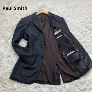 ポールスミス(Paul Smith)のポールスミス　テーラードジャケット　ロロピアーナ　裏地　 L ブラック(テーラードジャケット)