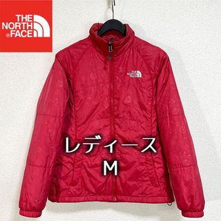 ザノースフェイス(THE NORTH FACE)の美品人気 ノースフェイス 中綿ジャケット 軽量極暖 レディースM ロゴ刺繍(ダウンジャケット)