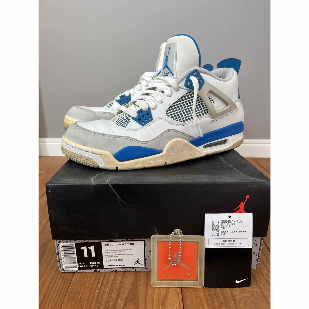 メンズ29cm AIR JORDAN 4 RETRO "Military Blue"