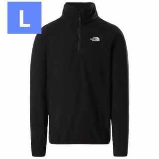 ザノースフェイス(THE NORTH FACE)の海外限定✅メンズ フリース プルオーバー ジップ　黒　ノースフェイス　リモ(スウェット)