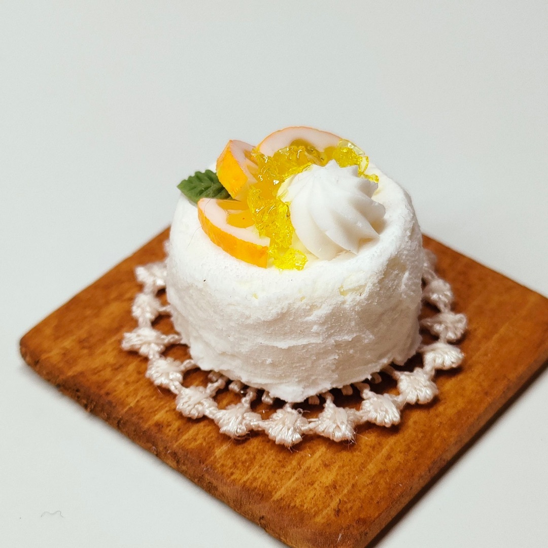 オレンジ ホールケーキ ミニチュアスイーツ ミニチュアフード オレンジ ホールケーキ ミニチュアスイーツ ミニチュアフード