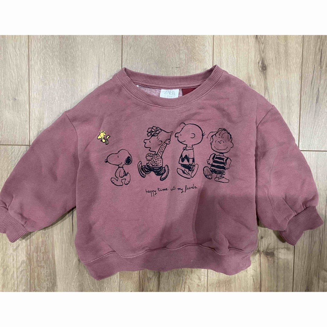 ZARA KIDS(ザラキッズ)のZARA kids スウェット スヌーピー PEANUTS キッズ/ベビー/マタニティのベビー服(~85cm)(トレーナー)の商品写真