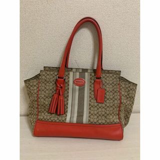 コーチ(COACH)のCOACH ミニシグネチャー キャリーオール ハンドバッグ(トートバッグ)