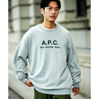 アーペーセー(A.P.C)のapc FREAK'S STORE 別注 SWEAT RUFUS グレー Ｌ (スウェット)