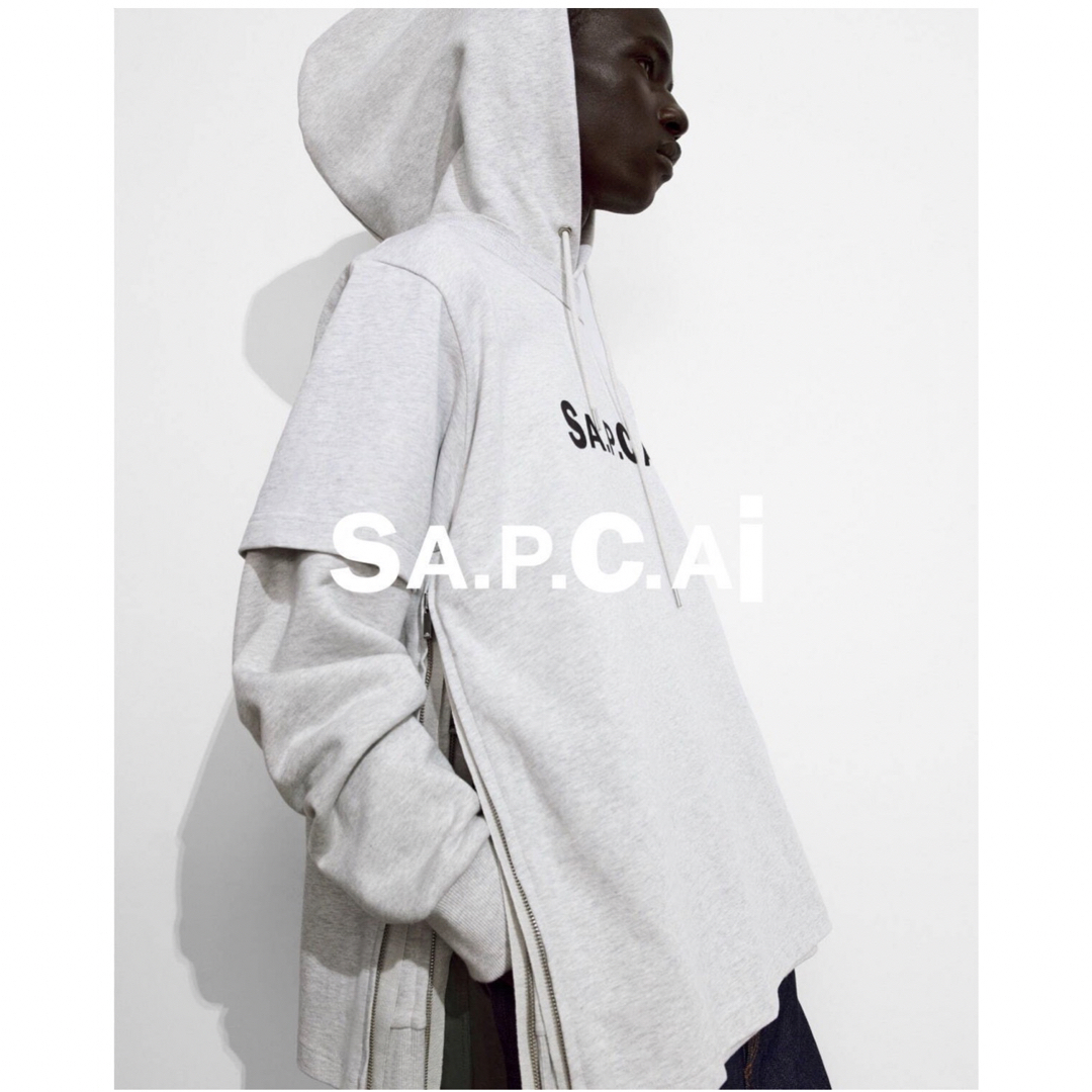 A.P.C sacai コラボフーディ　アーペーセー　サカイ　パーカー