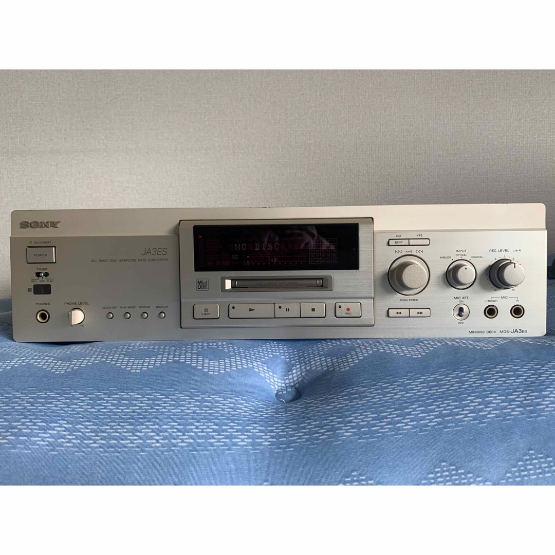 ソニーMDデッキ・MDSーJA333ESのジャンク品 開き直っ ソニーMDデッキ・MDSーJA333ESのジャンク品 開き直っ