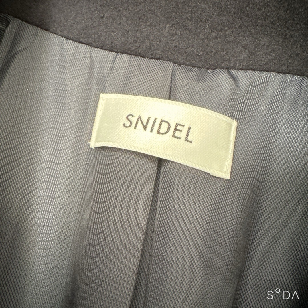 SNIDEL(スナイデル)のSNIDEL  ウールショートＰコート　ネイビー レディースのジャケット/アウター(ピーコート)の商品写真