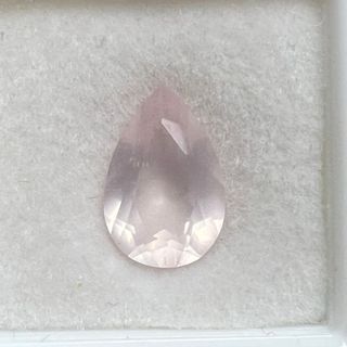 天然ピンククリスタル 水滴形 梨形 0.55ct 宝石(リング(指輪))