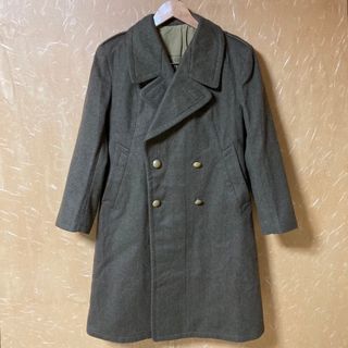 ヴィンテージ(VINTAGE)の40s フランス軍 M47 フィールドコート ウール ダブル WWII 実物(トレンチコート)