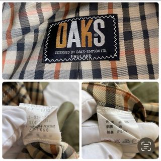 DAKS - 極美品 サイズ9 オールドDAKS 玉虫カーキ トレンチコート