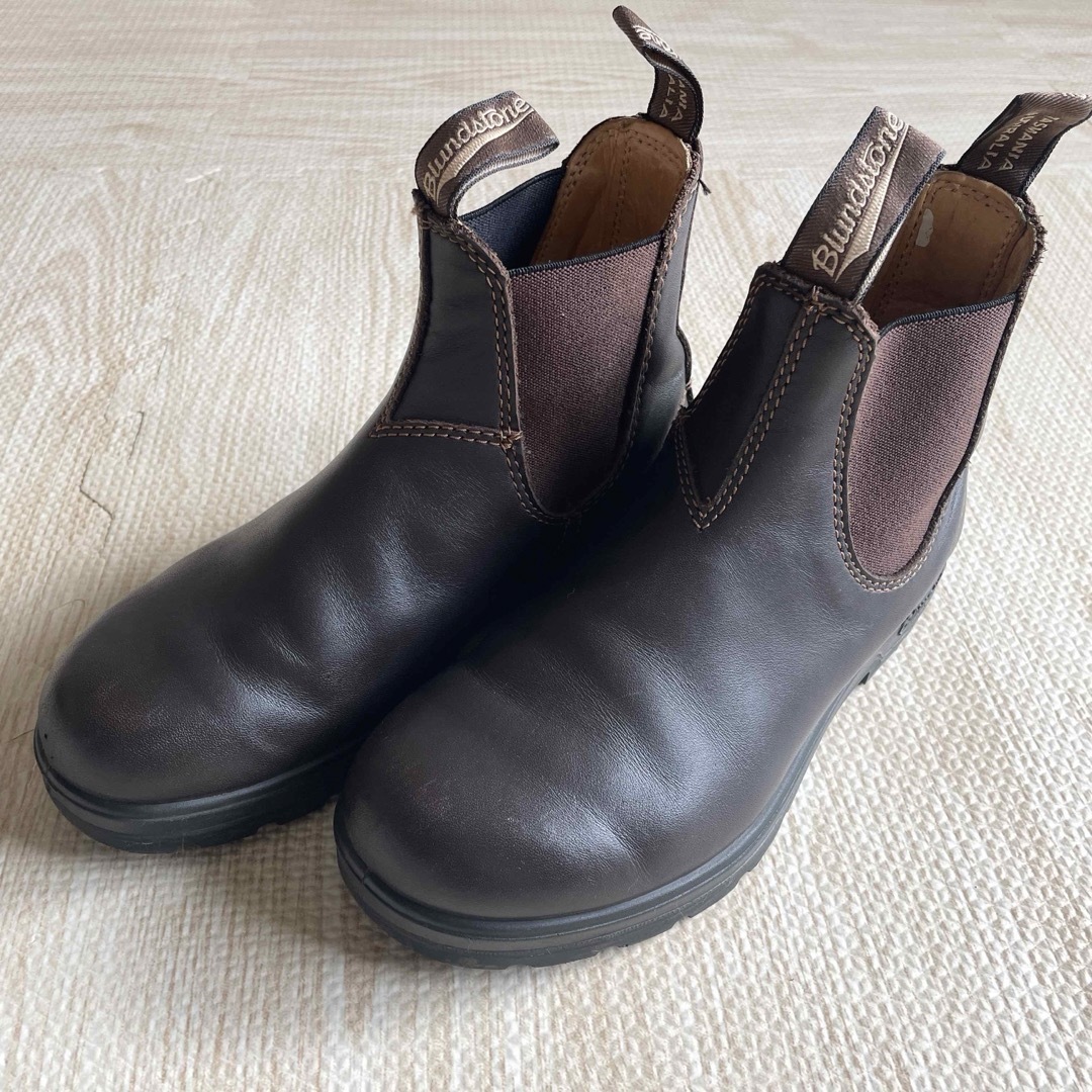 Blundstone(ブランドストーン)の良品 UK3 ブランドストーン サイドゴアブーツ レザー ダークブラウン レディースの靴/シューズ(ブーツ)の商品写真