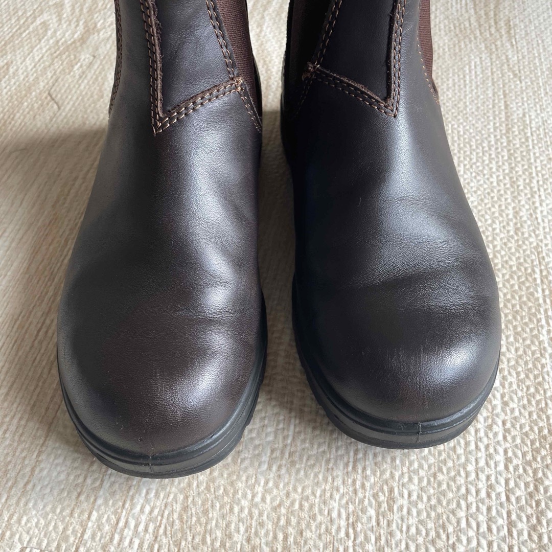 Blundstone(ブランドストーン)の良品 UK3 ブランドストーン サイドゴアブーツ レザー ダークブラウン レディースの靴/シューズ(ブーツ)の商品写真