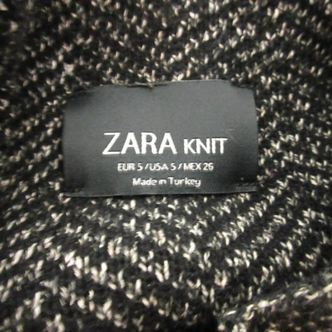 ZARA(ザラ)のザラ ZARA KNIT ニット セットアップ 白 黒 サロペット S STK レディースのパンツ(サロペット/オーバーオール)の商品写真