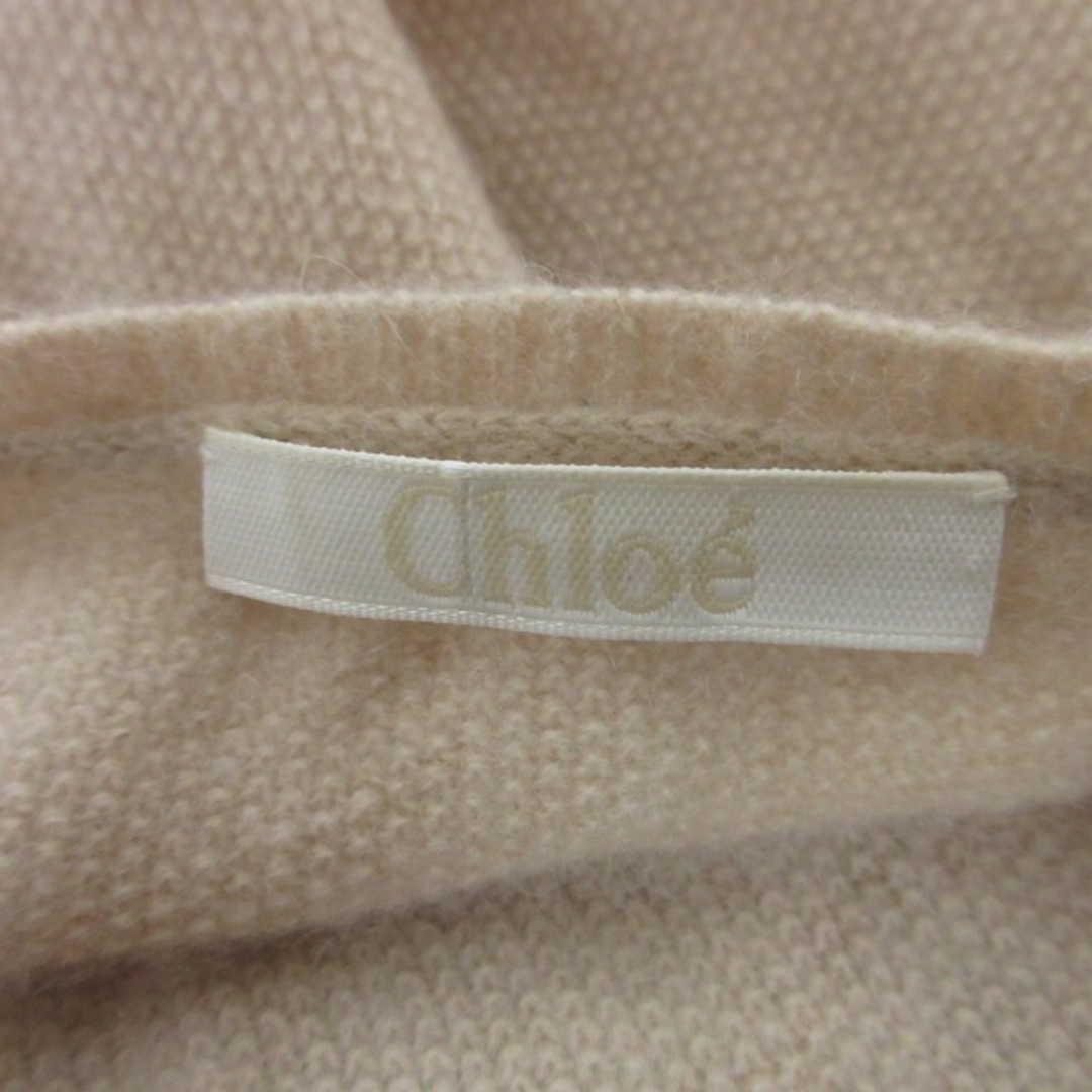 Chloe(クロエ)のクロエ CHLOE カシミヤ Vネックニット セーター ベージュ XS STK レディースのトップス(ニット/セーター)の商品写真