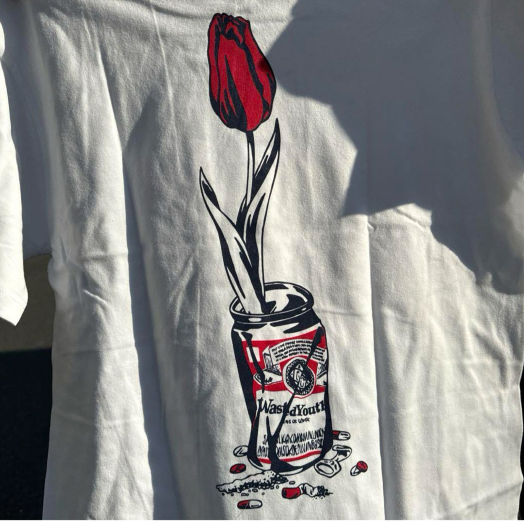 Girls Don't Cry(ガールズドントクライ)のwasted youth Flower can Tee Lサイズ メンズのトップス(Tシャツ/カットソー(半袖/袖なし))の商品写真