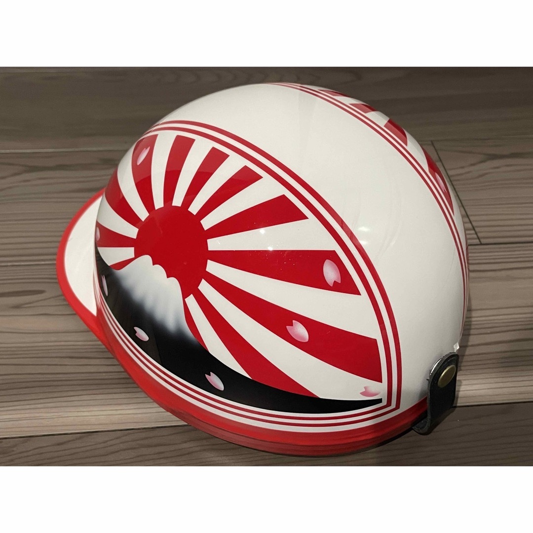 自動車/バイク桜 富士日章 コルク半 ヘルメット
