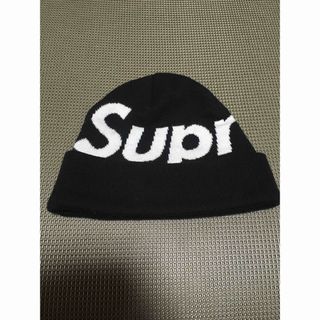 シュプリーム(Supreme)のsupreme シュプリーム　ニット帽　ニットキャップ　黒　中古(ニット帽/ビーニー)