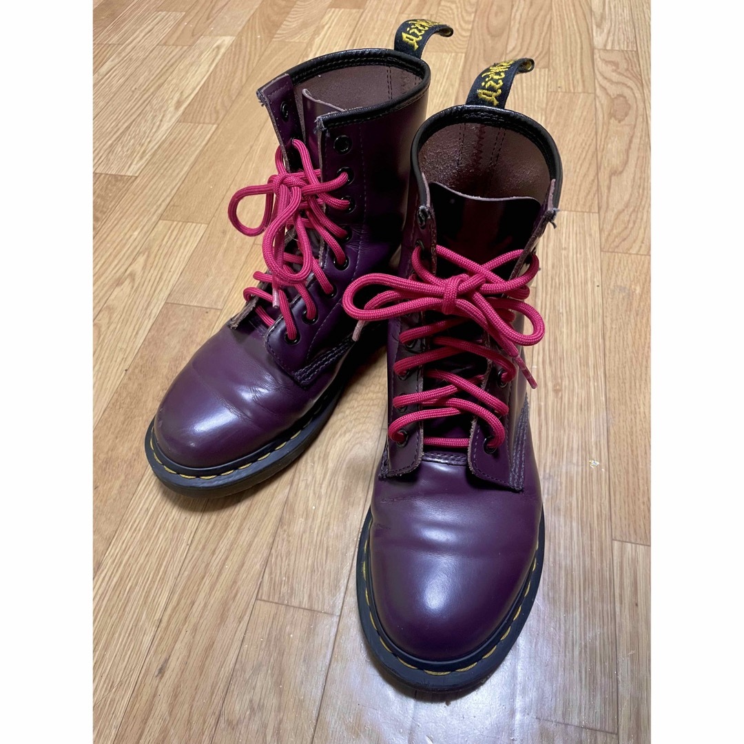 Dr.Martens 8ホールブーツ パープルブーツ