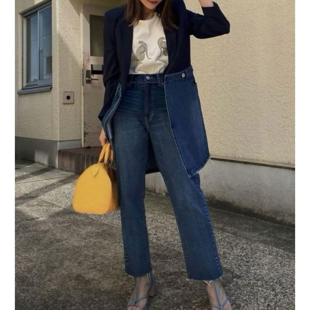 Ameri VINTAGE - DENIM DOCKING JACKET ネイビー Sサイズの通販 Ameri VINTAGE - DENIM DOCKING JACKET ネイビー Sサイズの通販