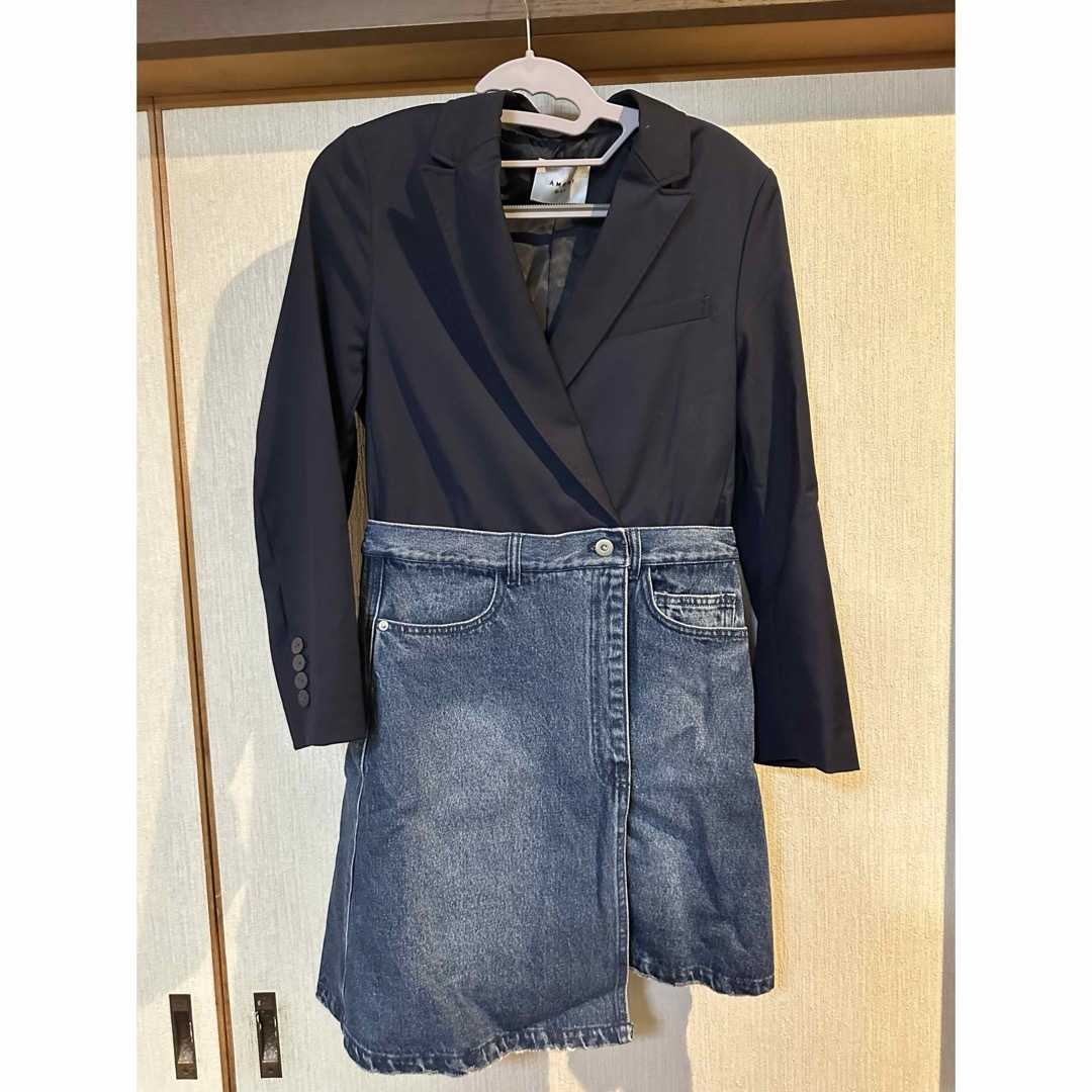 Ameri VINTAGE - DENIM DOCKING JACKET ネイビー Sサイズの通販 Ameri VINTAGE - DENIM DOCKING JACKET ネイビー Sサイズの通販